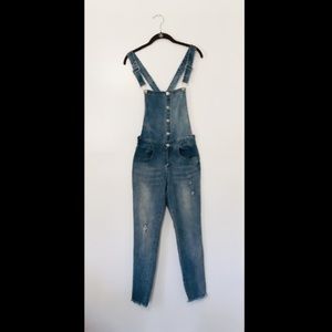 Cute Denim Overalls Size 2 - refuge